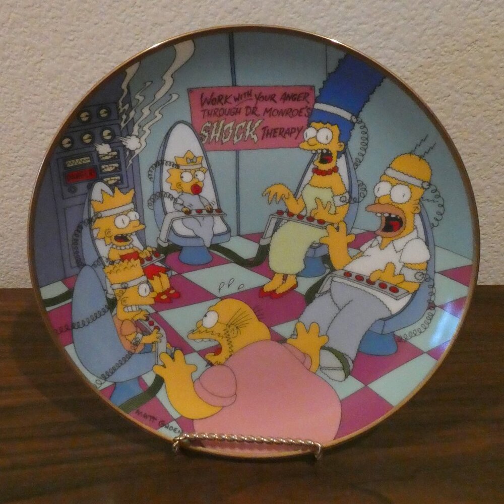 The Simpsons Collectors Plate: Family Therapy #L4390